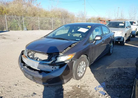 2012 Honda Civic Lx from USA, damaged, VIN 19XFB2F52CE080321
